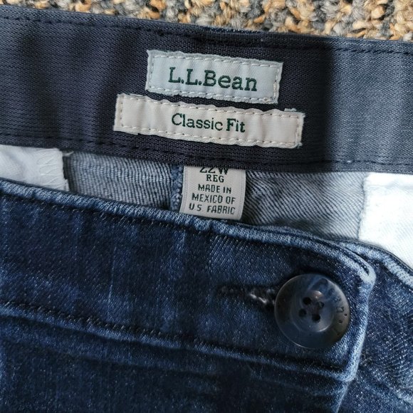EUC LL Bean Classic Fit Plus Size Denim Capris Size 22W - Picture 10 of 15